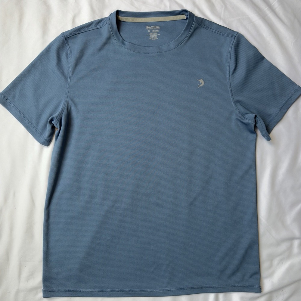 Reel Legends Freeline Men's Size M Blue Short Sleeve Performance T-Shirt Shirt